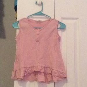 Pink girls tank top